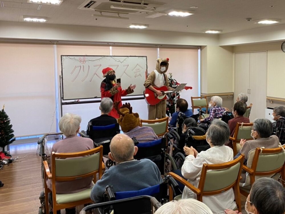 静岡市葵区有料老人ホーム_クリスマス会