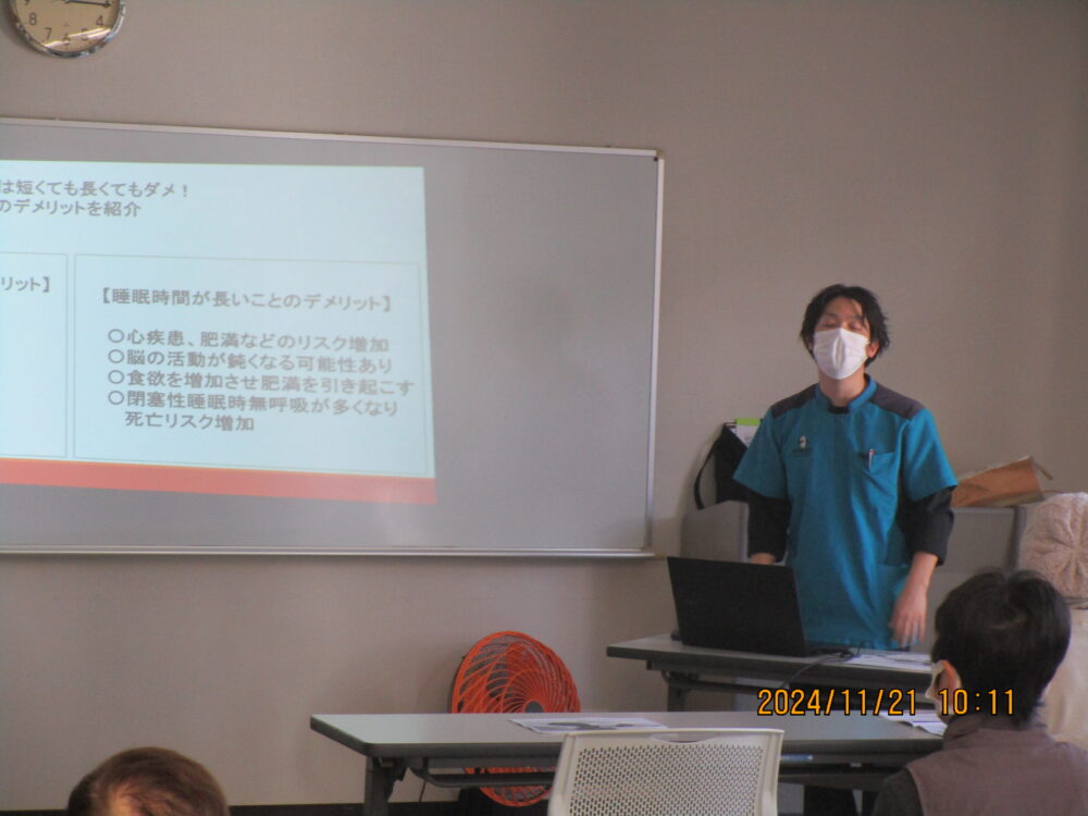 静岡市清水区老人ホーム_戸塚理学療法士による健康寿命i教室n清水北部交流センター