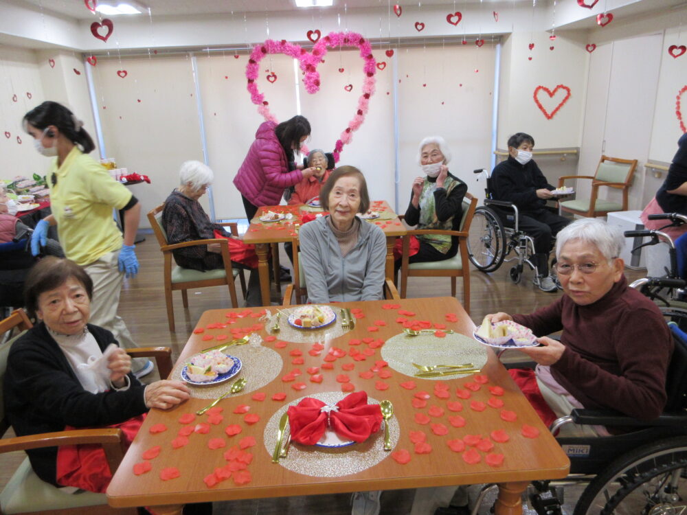 静岡市葵区有料老人ホーム_バレンタインデー