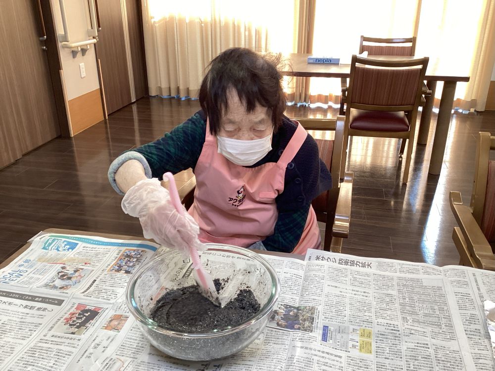 静岡市清水区老人ホーム_生活リハビリクラブ押切料理クラブ抹茶のパンケーキ